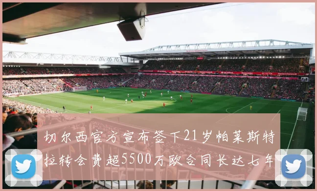 切尔西官方宣布签下21岁帕莱斯特拉转会费超5500万欧合同长达七年